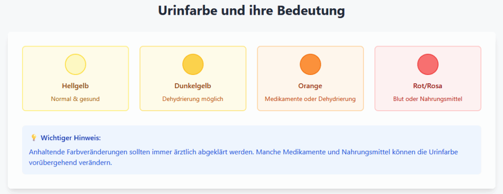 Urinfarbe Bedeutung