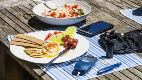Essen außer Haus für Diabetiker