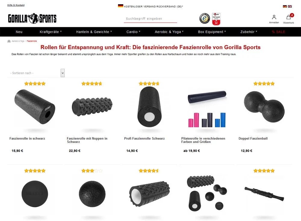 Faszienrollen